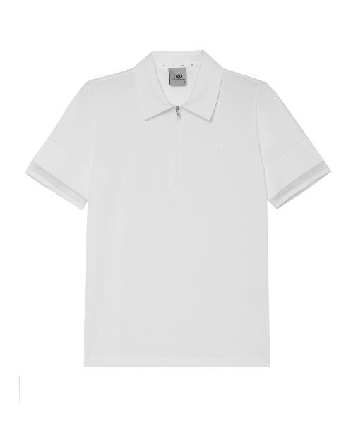 NEU GOLF(エヌイーユーゴルフ)の「ハーフジップTシャツ - ホワイト(ポロシャツ・レディース・その他・LARGE/MEDIUM/SMALL)」の7枚目の写真