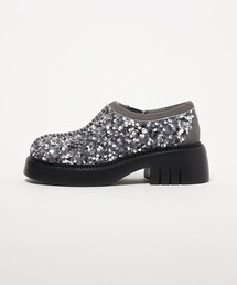 SY UNITED ARROWS | ＜SY＞ ラウンド スリッポン スパンコール フラット55↑(スリッポン)