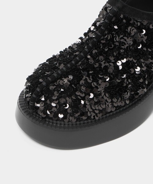 SY UNITED ARROWS(シーユナイテッドアローズ)の「<SY> ラウンド スリッポン スパンコール フラット55↑(スリッポン・レディース・その他1/ブラック/ライトグレー・25cm/22.5cm/24.5cm/23.5cm/24cm/23cm)」の5枚目の写真