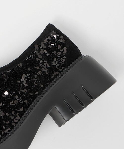 SY UNITED ARROWS(シーユナイテッドアローズ)の「<SY> ラウンド スリッポン スパンコール フラット55↑(スリッポン・レディース・その他1/ブラック/ライトグレー・25cm/22.5cm/24.5cm/23.5cm/24cm/23cm)」の6枚目の写真