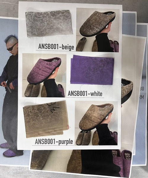 Anachronorm（アナクロノーム）の「【SUBU×ANACHRONORM】SUBU×ANACHRONORM DIRTPAINT NYLON  SANDALS（サンダル・メンズ・パープル/ベージュ/ホワイト・1/3/2）」の12枚目の写真