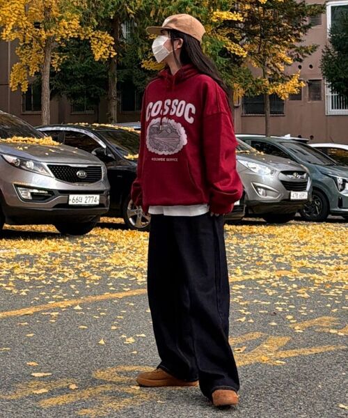 ULIFEZIP（ユーライフジー）の「ベーシックスタンダードワイドデニムウィメンズパンツ5カラー[ULZD_1001]（デニムパンツ・レディース・ライトブルー/ブルー/ブラック/ダークブルー/ネイビー/ノンウォッシュ/グレー・SMALL/MEDIUM/LARGE/X-LARGE/X-SMALL）」の11枚目の写真