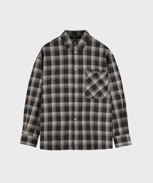 LIEU HOMME（リュウオム）の「Plaid Check Shirt_Black（シャツ/ブラウス）」