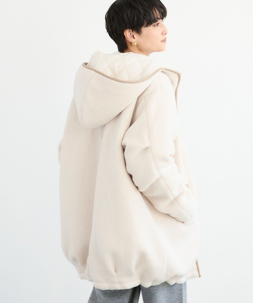 BARNYARDSTORM（バンヤードストーム）の「BARNYARDSTORM /  ボアフーディーコート（その他アウター・レディース・オフホワイト/チャコール/ベージュ・FREE）」の9枚目の写真