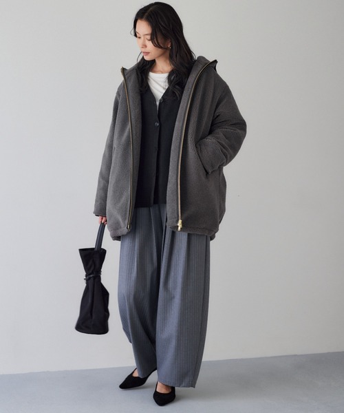 セール】BARNYARDSTORM / ボアフーディーコート（その他アウター