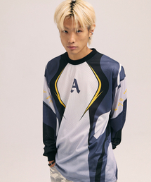 AKECII（アケシ）の「Speedy Mesh Jersey Long Sleeve - Grey（Tシャツ/カットソー）」