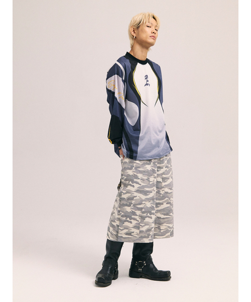 AKECII(アケシ)の「スピディメッシュジャージロングスリーブ-グレー(Tシャツ/カットソー・メンズ・その他・MEDIUM/LARGE)」の2枚目の写真
