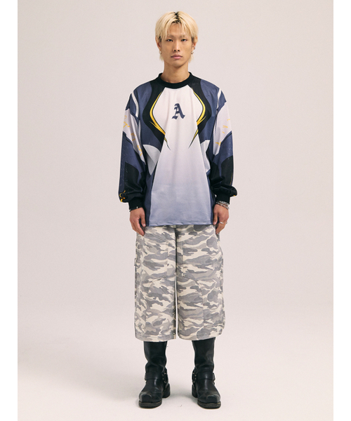 AKECII(アケシ)の「スピディメッシュジャージロングスリーブ-グレー(Tシャツ/カットソー・メンズ・その他・MEDIUM/LARGE)」の5枚目の写真