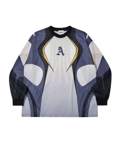 AKECII(アケシ)の「スピディメッシュジャージロングスリーブ-グレー(Tシャツ/カットソー・メンズ・その他・MEDIUM/LARGE)」の6枚目の写真