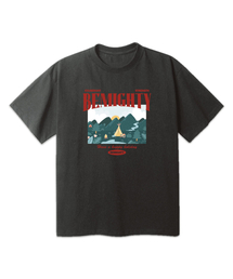 マウンテンキャンプ オーバーサイズ 半袖Tシャツ [ダークグレー]