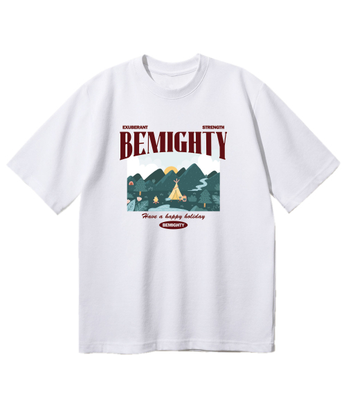 BEMIGHTY（ビーマイティー）の「マウンテンキャンプ オーバーサイズ 半袖Tシャツ [ダークグレー]（Tシャツ/カットソー・メンズ・その他・LARGE/X-LARGE/XX-LARGE）」の5枚目の写真