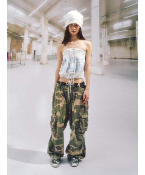 SOMSOC(ソムソック)の「NITH 2WAY PRINTED TOP_WM.GREY(Tシャツ/カットソー・レディース・その他・FREE)」の5枚目の写真