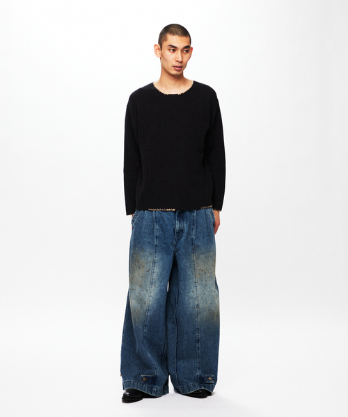 J.S.Homestead / ブランケット ステッチ リブ ニット（ニット/セーター