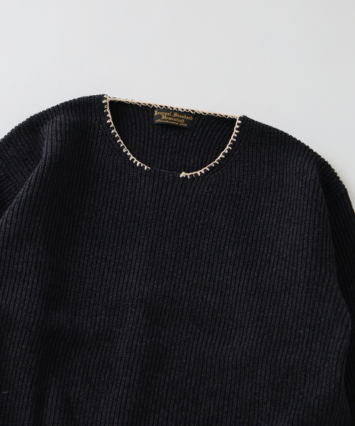 JOURNAL STANDARD J.S HOMESTEAD（ジャーナルスタンダードホームステッド）の「J.S.Homestead / ブランケット ステッチ リブ ニット（ニット/セーター・メンズ・ブラック系その他/アイボリー/ブルー系その他・MEDIUM/LARGE）」の18枚目の写真