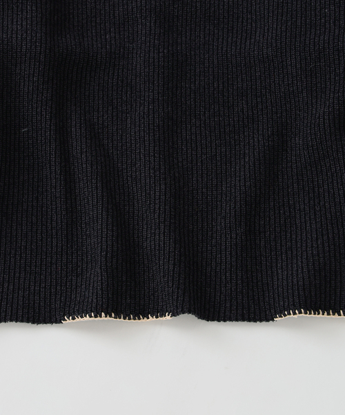 JOURNAL STANDARD J.S HOMESTEAD（ジャーナルスタンダードホームステッド）の「J.S.Homestead / ブランケット ステッチ リブ ニット（ニット/セーター・メンズ・ブラック系その他/アイボリー/ブルー系その他・MEDIUM/LARGE）」の19枚目の写真