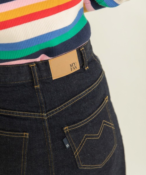 My Fav. CHILD WOMAN（マイファブチャイルドウーマン）の「11.36OZムラ糸デニム ミニスカート（デニムスカート・レディース・ネイビー・38/36）」の5枚目の写真