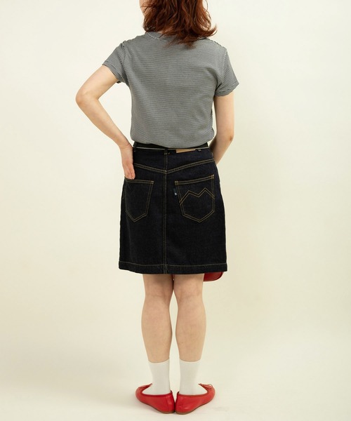 My Fav. CHILD WOMAN（マイファブチャイルドウーマン）の「11.36OZムラ糸デニム ミニスカート（デニムスカート・レディース・ネイビー・38/36）」の17枚目の写真
