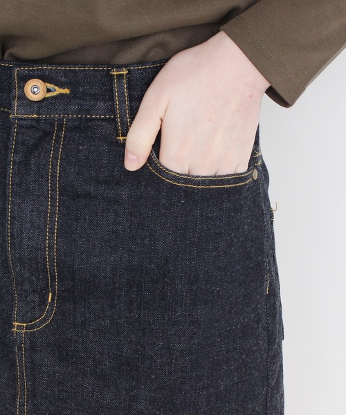My Fav. CHILD WOMAN（マイファブチャイルドウーマン）の「11.36OZムラ糸デニム ミニスカート（デニムスカート・レディース・ネイビー・38/36）」の22枚目の写真