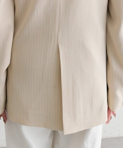 ストライプテーラードジャケット（テーラードジャケット）｜mystic