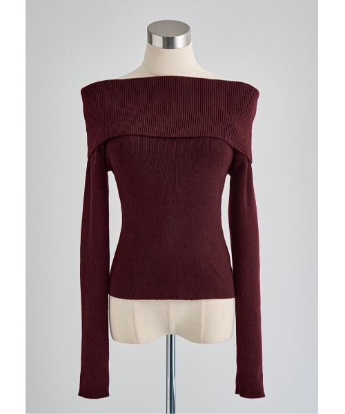 LUDICRUM(ルーディクルム)の「Off shoulder knit top(ニット/セーター・レディース・アイボリー/ブラック/ボルドー・FREE)」の18枚目の写真