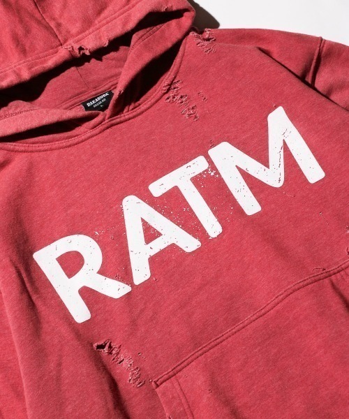 THRIFTY LOOK(スリフティールック)の「THRIFTY LOOK / スリフティールック WORN-OUT 'RAGE AGAINST THE MACHINE' HOODIE レイジアゲインストザマシーン(パーカー・メンズ・ブラック/マルーン・LARGE/X-LARGE)」の17枚目の写真