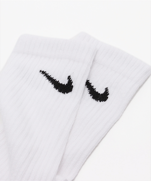 NIKE(ナイキ)の「【NIKE】3Pコットンクルーソックス(ソックス/靴下・レディース・ホワイト・FREE)」の3枚目の写真