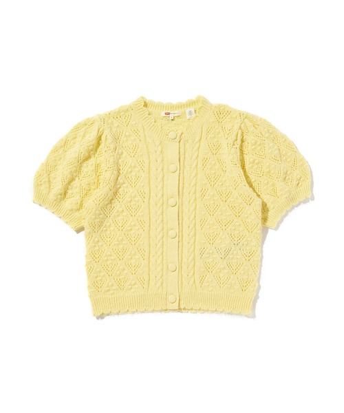 Levi's（リーバイス）の「Levi's/リーバイス PAULINE  ポインテールショートスリーブカーディガン（カーディガン/ボレロ・レディース・イエロー・M/S/XS）」の3枚目の写真