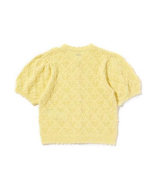 Levi's（リーバイス）の「Levi's/リーバイス PAULINE  ポインテールショートスリーブカーディガン（カーディガン/ボレロ・レディース・イエロー・M/S/XS）」の4枚目の写真