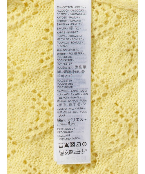 Levi's（リーバイス）の「Levi's/リーバイス PAULINE  ポインテールショートスリーブカーディガン（カーディガン/ボレロ・レディース・イエロー・M/S/XS）」の10枚目の写真