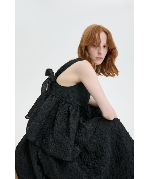 CECILIE BAHNSEN(セシリー バンセン)の「SLEEVELESS TOP WITH TIED RACER BACK(シャツ/ブラウス・レディース・ブラック・8/6)」の4枚目の写真