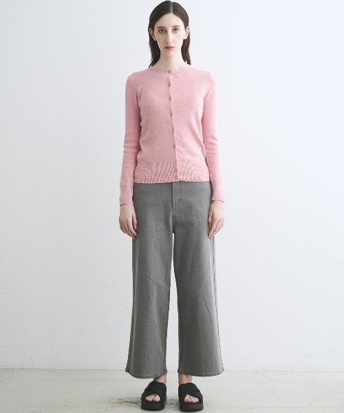 three dots(スリードッツ)の「コットンメランジ クルーネックカーディガン(カーディガン/ボレロ・レディース・ブルー系その他2/ブルー系その他/レッド系その他・SMALL/MEDIUM)」の11枚目の写真