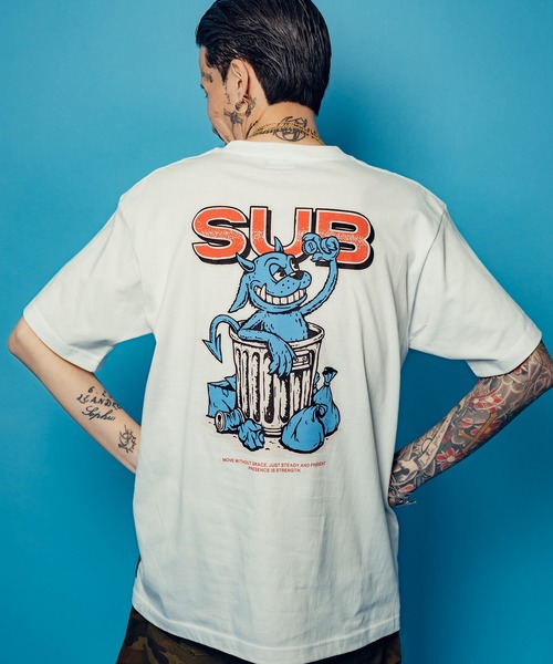 Subciety(サブサエティ)の「Dustbox tee(Tシャツ/カットソー・メンズ・ホワイト/ブラック/グレー・SMALL/MEDIUM/LARGE/X-LARGE/XX-LARGE)」の9枚目の写真