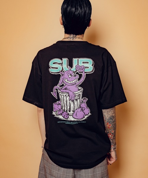 Subciety(サブサエティ)の「Dustbox tee(Tシャツ/カットソー・メンズ・ホワイト/ブラック/グレー・SMALL/MEDIUM/LARGE/X-LARGE/XX-LARGE)」の12枚目の写真