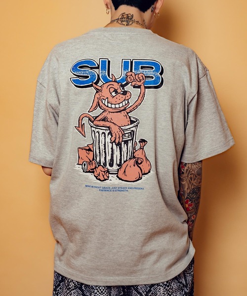 Subciety(サブサエティ)の「Dustbox tee(Tシャツ/カットソー・メンズ・ホワイト/ブラック/グレー・SMALL/MEDIUM/LARGE/X-LARGE/XX-LARGE)」の16枚目の写真