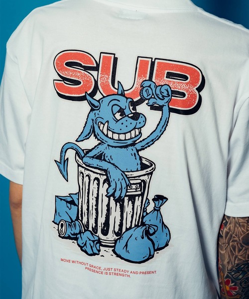Subciety(サブサエティ)の「Dustbox tee(Tシャツ/カットソー・メンズ・ホワイト/ブラック/グレー・SMALL/MEDIUM/LARGE/X-LARGE/XX-LARGE)」の18枚目の写真