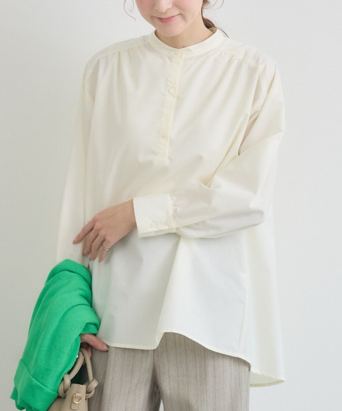 KATHARINE ROSS（キャサリンロス）の「【KATHARINE ROSS】レイヤードシャツ（シャツ/ブラウス・レディース・ライトグレー/オフホワイト/ブルー・MEDIUM）」の2枚目の写真