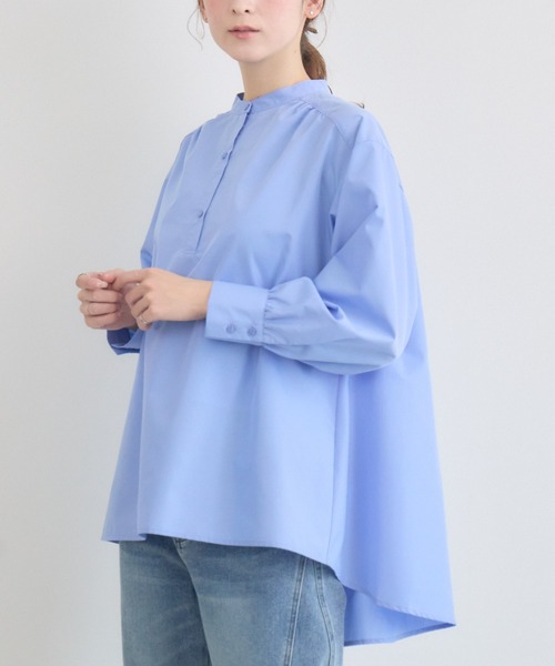 KATHARINE ROSS（キャサリンロス）の「【KATHARINE ROSS】レイヤードシャツ（シャツ/ブラウス・レディース・ライトグレー/オフホワイト/ブルー・MEDIUM）」の3枚目の写真