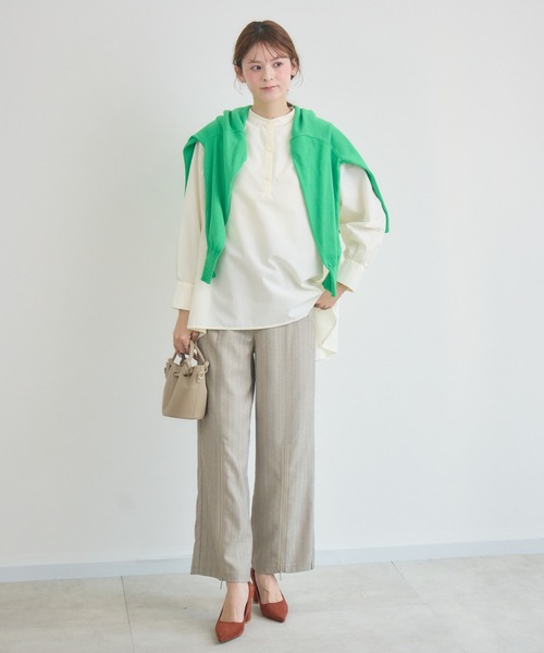 KATHARINE ROSS（キャサリンロス）の「【KATHARINE ROSS】レイヤードシャツ（シャツ/ブラウス・レディース・ライトグレー/オフホワイト/ブルー・MEDIUM）」の9枚目の写真