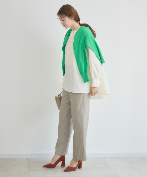 KATHARINE ROSS（キャサリンロス）の「【KATHARINE ROSS】レイヤードシャツ（シャツ/ブラウス・レディース・ライトグレー/オフホワイト/ブルー・MEDIUM）」の8枚目の写真