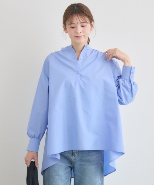 KATHARINE ROSS（キャサリンロス）の「【KATHARINE ROSS】レイヤードシャツ（シャツ/ブラウス・レディース・ライトグレー/オフホワイト/ブルー・MEDIUM）」の19枚目の写真