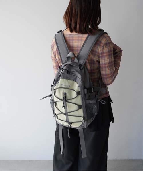 SANSeLF(サンセルフ)の「【SANSeLF】コンパクトフロントコードバックパック saa26s005(バックパック/リュック・レディース・ブラック/パープル/ライトグリーン・FREE)」の9枚目の写真