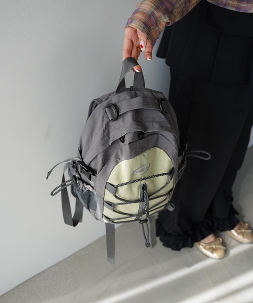 SANSeLF(サンセルフ)の「【SANSeLF】コンパクトフロントコードバックパック saa26s005(バックパック/リュック・レディース・ブラック/パープル/ライトグリーン・FREE)」の15枚目の写真