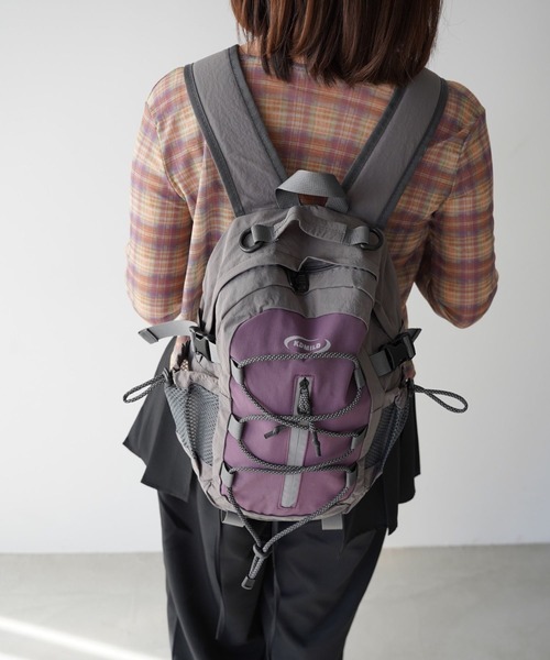 SANSeLF(サンセルフ)の「【SANSeLF】コンパクトフロントコードバックパック saa26s005(バックパック/リュック・レディース・ブラック/パープル/ライトグリーン・FREE)」の16枚目の写真
