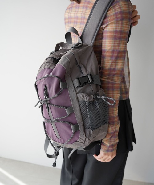 SANSeLF(サンセルフ)の「【SANSeLF】コンパクトフロントコードバックパック saa26s005(バックパック/リュック・レディース・ブラック/パープル/ライトグリーン・FREE)」の19枚目の写真