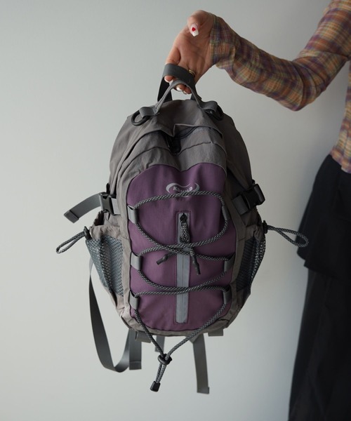 SANSeLF(サンセルフ)の「【SANSeLF】コンパクトフロントコードバックパック saa26s005(バックパック/リュック・レディース・ブラック/パープル/ライトグリーン・FREE)」の20枚目の写真