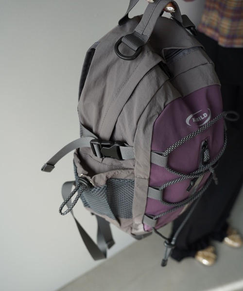 SANSeLF(サンセルフ)の「【SANSeLF】コンパクトフロントコードバックパック saa26s005(バックパック/リュック・レディース・ブラック/パープル/ライトグリーン・FREE)」の21枚目の写真