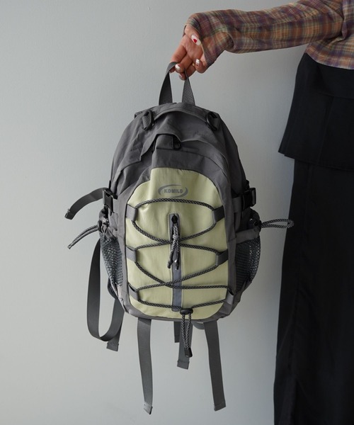 SANSeLF(サンセルフ)の「【SANSeLF】コンパクトフロントコードバックパック saa26s005(バックパック/リュック・レディース・ブラック/パープル/ライトグリーン・FREE)」の14枚目の写真