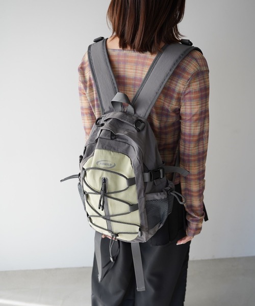 SANSeLF(サンセルフ)の「【SANSeLF】コンパクトフロントコードバックパック saa26s005(バックパック/リュック・レディース・ブラック/パープル/ライトグリーン・FREE)」の10枚目の写真