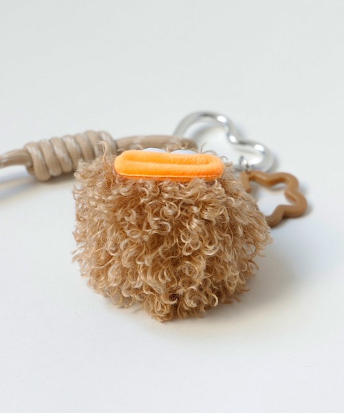 VitaFelice（ヴィータフェリーチェ）の「カラフルモンスター ファーキーホルダー（コードストラップ付き バッグチャーム）（チャーム・レディース・ブラウン/グリーン/パープル/オレンジ/ブラック/グレー・FREE）」の20枚目の写真