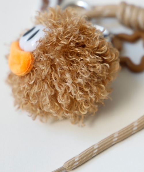 VitaFelice（ヴィータフェリーチェ）の「カラフルモンスター ファーキーホルダー（コードストラップ付き バッグチャーム）（チャーム・レディース・ブラウン/グリーン/パープル/オレンジ/ブラック/グレー・FREE）」の22枚目の写真